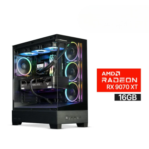 Gaming PC Ultra 7-265K Processor, Gigabyte Intel Core Ultra Z890M Motherboard, 32GB D5 RAM (6000), 2TB NVMe SSD (6000), AMD RX 9070 XT 16GB VGA, 850 WATT GOLD PSU, L240 Liquid Cooler, Asus A31 Plus Mid Tower Case, 4x Pre-Installed RGB Fans, Windows 11 Pro