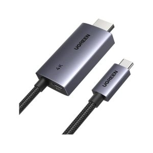 UGreen CM675 4K Type-C to HDMI with PD Port Cable 2m - Grey