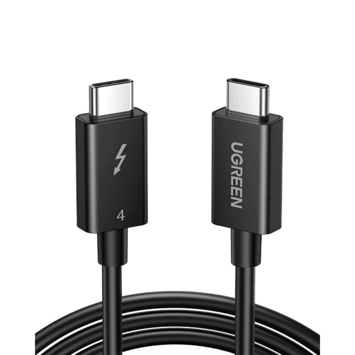 UGreen ThunderBolt 4 40Gbps 100W Data Cable 2m - Black - Image 3