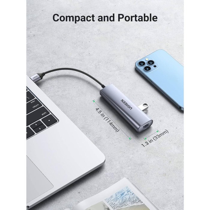 UGREEN USB 3.0 Multifunction Adapter - Grey - Image 2