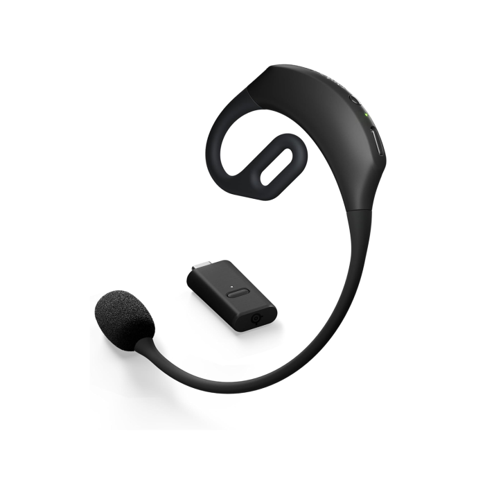 SteelSeries Arena Quantum 2.0 Wireless Super cardioid AI ClearCast Noise-Cancelling Microphone, For PC,Mac,PS5 and USB-C Ports Devices (USB-A Adaptor Included )