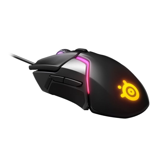 SteelSeries Rival 600 Precision Esports 8-Zone RGB Wired Gaming Mouse, True Move3+ Dual Sensor System, 12,000 CPI 7 Programmable Button,Durable Silicone Side Grips - Black - Image 3