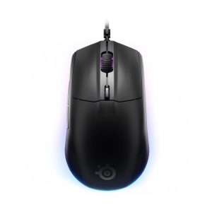 SteelSeries Rival 3 Wired Gaming Mouse LightWeight (77g) 60 Million Clicks 8,500 DPI, 3-Zone RGB - Black