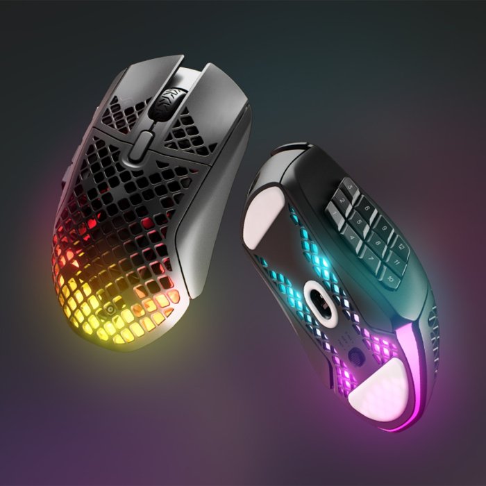 Steelseries Aerox 9 Ultra Light MMO/MOBA with AquaBarrier Wireless/Bluetooth/Wired Gaming Mouse, Up to 180 Hours Battery Life,18 Programmable Buttons - Image 2