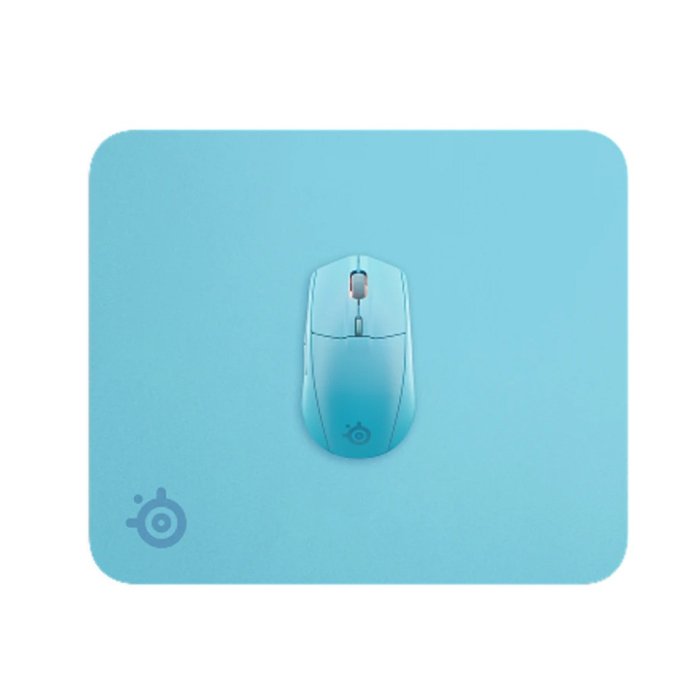 SteelSeries QcK MousePad (Large) Legendary Micro-Woven Cloth, Non-Slip Rubber Base - Aqua - Image 2