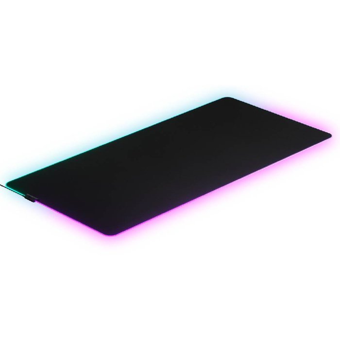 SteelSeries QcK Prism Micro Woven Cloth 3XL (1220x590x 4mm) Mousepad, 2-Zone RGB Game-Enhancing Illumination Optimized For Low and High DPI Tracking Movements - Image 3