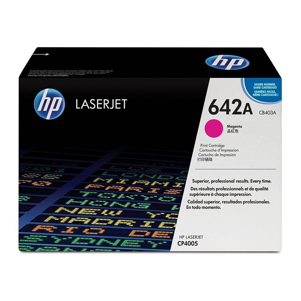 HP 642A Magenta Original LaserJet Toner Cartridge (CB403A)...
