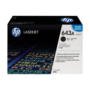 HP 643A Black Original LaserJet Toner Cartridge (Q5950A)...