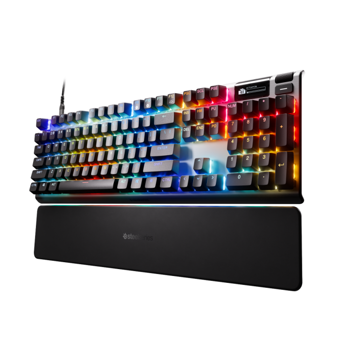 SteelSeries Apex Pro Gen 3 Wired Gaming Keyboard,OmniPoint 3.0 Adjustable Hyper Magnetic Switches, OLED Smart Display Dynamic Per-Key RGB illumination, Magnetic Wrist Rest, For PC/PS5 & Xbox - Image 3