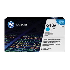HP 648A Cyan Original LaserJet Toner Cartridge (CE261A)...