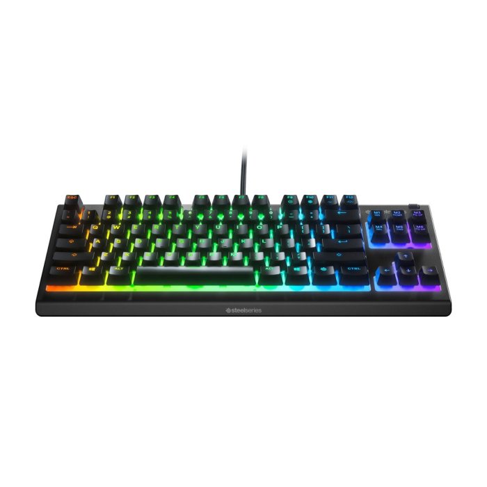 SteelSeries Apex 3 TKL Wired RGB Gaming Keyboard Whisper Quiet Gaming Switches,8-Zone RGB Illumination, Dedicated Multimedia Controls, For PC, PS5 & Xbox - Image 3