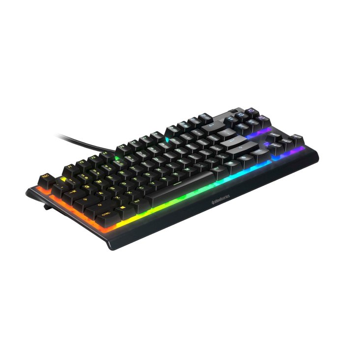 SteelSeries Apex 3 TKL Wired RGB Gaming Keyboard Whisper Quiet Gaming Switches,8-Zone RGB Illumination, Dedicated Multimedia Controls, For PC, PS5 & Xbox - Image 2
