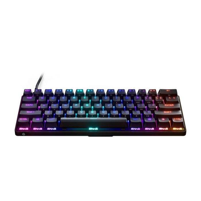 SteelSeries Apex 9 Mini (60%) Mechanical Wired Gaming Keyboard - OptiPoint Swappable Optical Linear Red Switches, Aircraft Grade Aluminum Alloy, For PC/PS5 & Xbox - Image 3