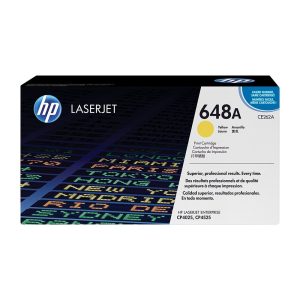 HP 648A Yellow Original LaserJet Toner Cartridge (CE262A)...