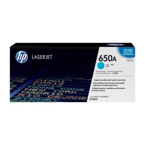 HP 650A Cyan Original LaserJet Toner Cartridge (CE271A)...