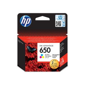 HP 650 Tri-color Original Ink Advantage Cartridge (CZ102AE)...