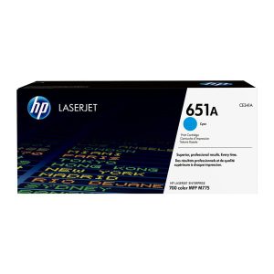 HP 651A Cyan Original LaserJet Toner Cartridge (CE341A)...