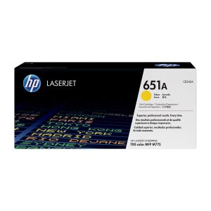 HP 651A Yellow Original LaserJet Toner Cartridge (CE342A)...