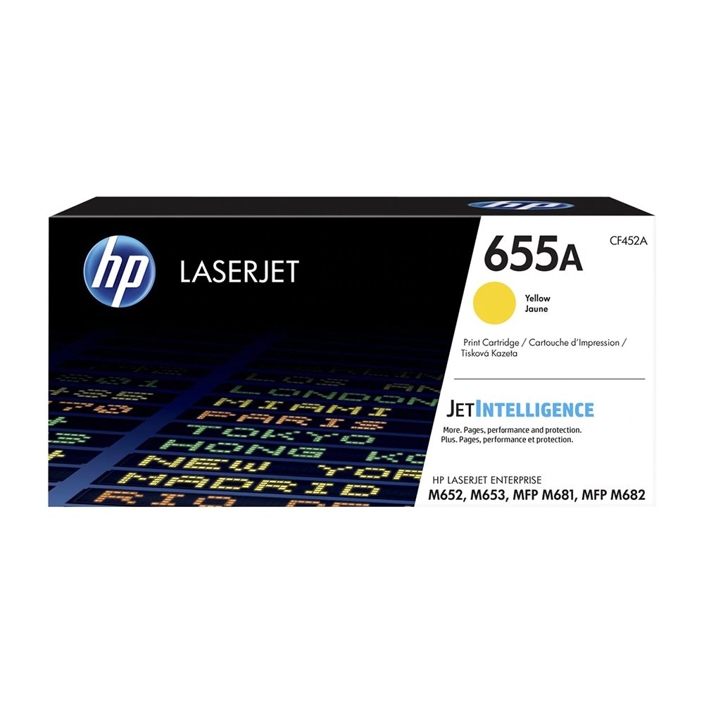 HP 655A Yellow Original LaserJet Toner Cartridge (CF452A)...