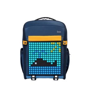 Divoom Pixel Art Backpack-S Youngsters Customizable LED Animation Display Bag With App Control - Dark Blue