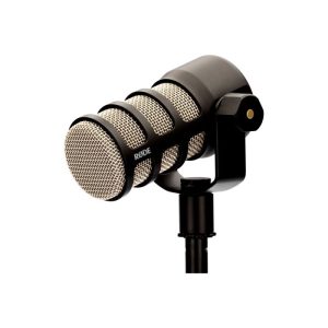 Rode Pod Mic Dynamic Podcasting Microphone Internal Pop Filter, Broadcast Quality, Rugged Bulid - Black