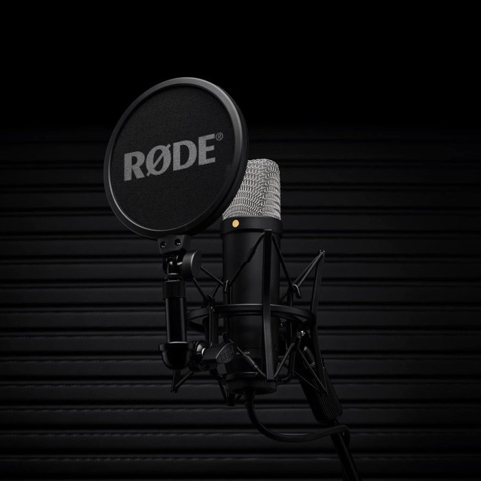 RØDE NT1 5th Generation Large-diaphragm Studio Condenser Microphone with XLR and USB Outputs, Shock Mount and Pop Filter for Music Production, Vocal Recording and Podcasting, Black | 698813009770 - Image 2
