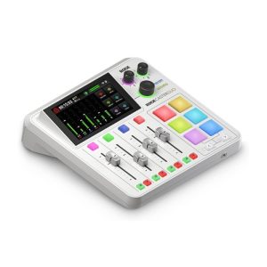 Rode Caster Duo Integrated Audio Production Studio,Mic Line,&Instrument Inputs,Studio-Grade Procssing,On-Board Wireless Receiver - White