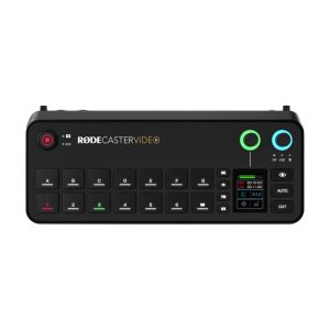 Rode Caster Video And Audio Production Console BroadCast Grade Vedio, Streaming & Recording, Flexible Input Options - Black
