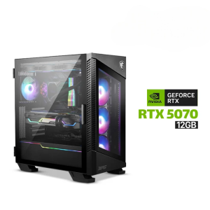 Gaming PC i7-14700K CPU, MSI Z790-P WiFi DDR5 MotherBoard, 32GB DDR5 (6000) RAM, 2TB NVMe SSD, Asus TUF Gaming RTX 5070 12GB VGA, 850 WATT GOLD PSU, AZZA L360 Liquid Cooler, MSI MPG Velox 100R Mid Tower Case With 4x RGB Fans Black, Windows 11 Pro License
