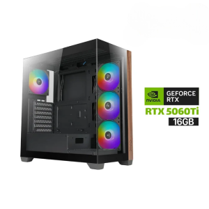Gaming PC i7-14700K Processor, GIGABYTE B760 D5 WIFI Motherboard, 32GB RAM DDR5, 1TB SSD NVME, RTX 5060 TI 16GB VGA, AZZA L240 Liquid Cooler, 750 WATT PSU GOLD, Azza Neptune Mid Tower Case with 4X RGB Fans, Windows 11 Pro (License)