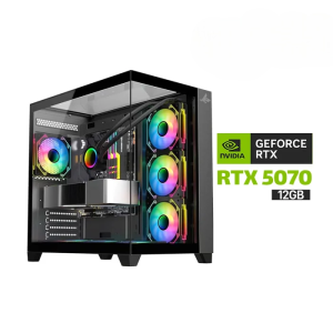 Gaming PC i7-14700K Processor, GIGABYTE Z790 UD AC Motherboard, 32GB RAM DDR5, 2TB SSD NVME (6000), RTX 5070 12GB VGA, 850 WATT GOLD PSU, COUGAR L240 Liquid Cooler, Sharx Profin GX700 Mid Tower 7x Pre-Installed ARGB Fans, Windows 11 Pro (License)