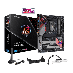 ASRock Intel Z690 PG Velocita DDR5 - Gaming Motherboard - Black