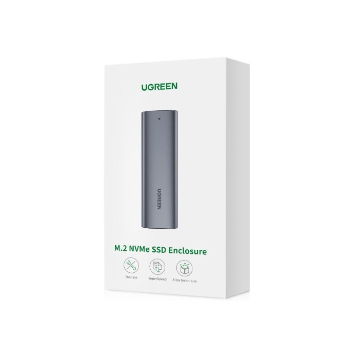 UGreen CM400 M.2 SATA/NVMe Hard Drive Enclosure - Image 2