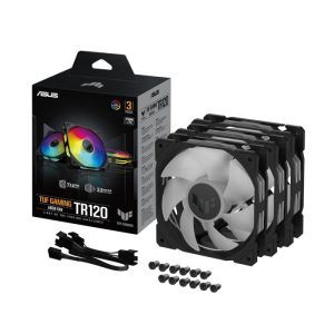 Asus TUF Gaming TR120 ARGB Triple Fan Kit with Controller - Black