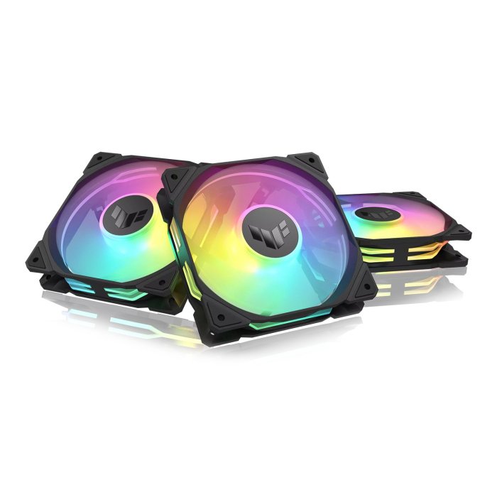 Asus TUF Gaming TR120 Reverse ARGB 3-in-1 Pack PWM 4 Pin Light Up The Cooling Excellence - Black