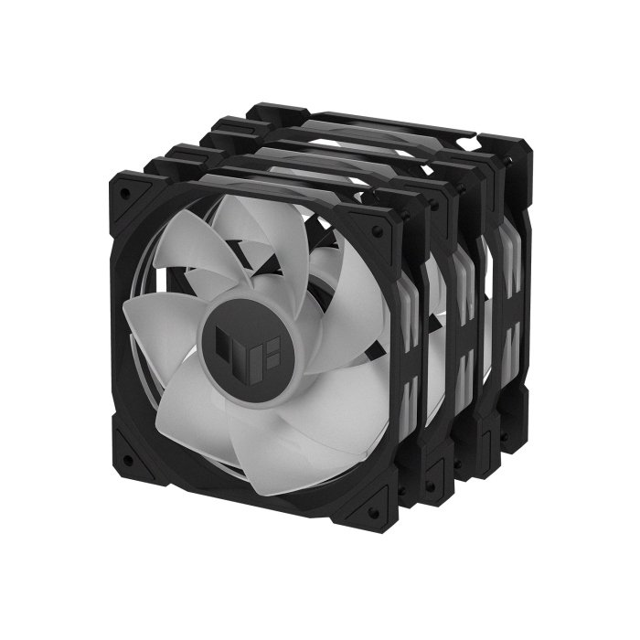 Asus TUF Gaming TR120 Reverse ARGB 3-in-1 Pack PWM 4 Pin Light Up The Cooling Excellence - Black - Image 2