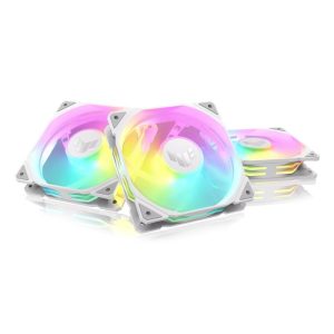 Asus TUF Gaming TR120 Reverse ARGB 3-in-1 Pack PWM 4 Pin Light Up The Cooling Excellence - White