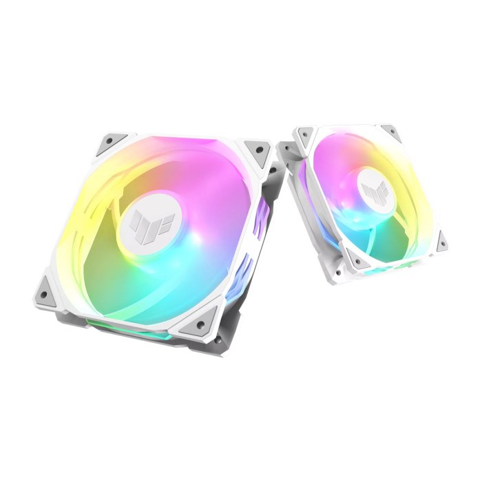 Asus TUF Gaming TR120 Reverse ARGB 3-in-1 Pack PWM 4 Pin Light Up The Cooling Excellence - White - Image 3