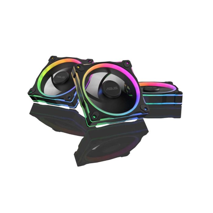 Asus Prime MR120 Reverse ARGB Fans Triple Pack - Black - Image 2