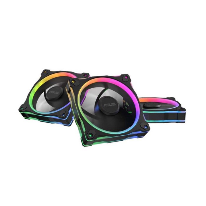 Asus Prime MR120 Reverse ARGB Fans Triple Pack - Black - Image 3