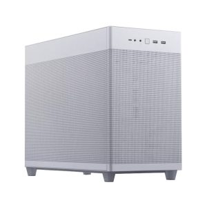Asus Prime AP201 Micro ATX 33L Left Side Tempered Glass Panel Case Without Fan - White