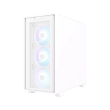 Asus A21 Plus Micro ATX Tower Tempered Glass Side Panel Case 4 ARGB Fan - White - Image 12