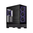 Asus A31 Plus Mid Tower Front Side & Left Side Tempered Glass Panel Case With 4 Fan RGB - Black - Image 5