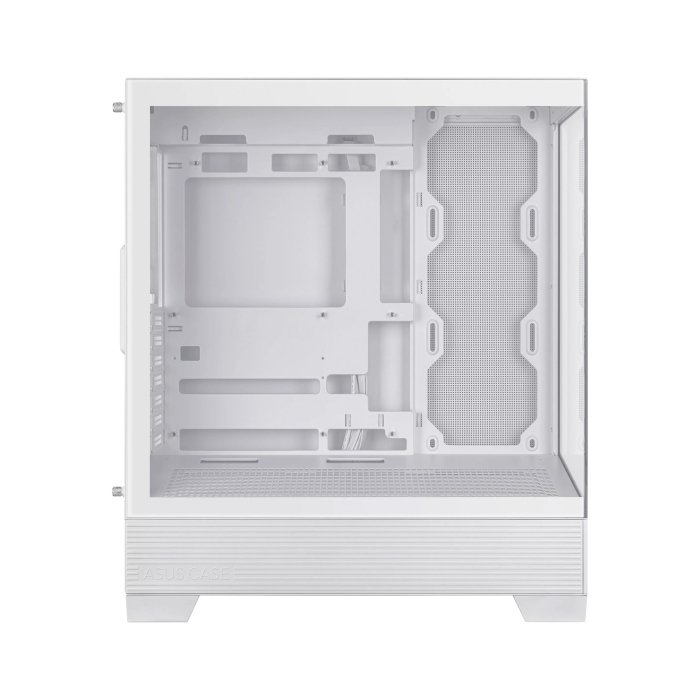 Asus A31 Plus Mid Tower Front Side & Left Side Tempered Glass Panel Case With 4 Fan RGB - White - Image 2