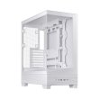Asus A31 Plus Mid Tower Front Side & Left Side Tempered Glass Panel Case With 4 Fan RGB - White - Image 5
