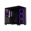 Asus A32 PLUS Mid Tower Steel Fornt & Left Side Tempered Glass Side Panel ABS Plastic Case With 4 ARGB Fans -Black - Image 5