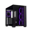 Asus A32 PLUS Mid Tower Steel Fornt & Left Side Tempered Glass Side Panel ABS Plastic Case With 4 ARGB Fans -Black - Image 4