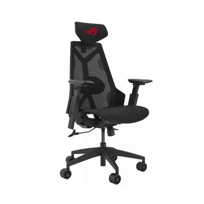 Asus SL400C ROG Destrier Core Ergo Gaming Chair Futuristic Cyborg Design, Adjustable, Breathable Durable - Black - Image 3