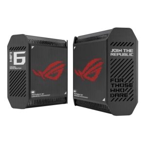 Asus ROG Rapture GT6 WiFi 6 Tri-Band Gaming Mesh System ( Pack of 2) - Black
