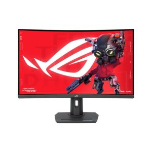 Asus Rog Strix XG32WCS 32" Fast VA Panel QHD 180Hz, 1ms, HDR 400, USB Type-C, With AMD FreeSync Curved Gaming Monitor